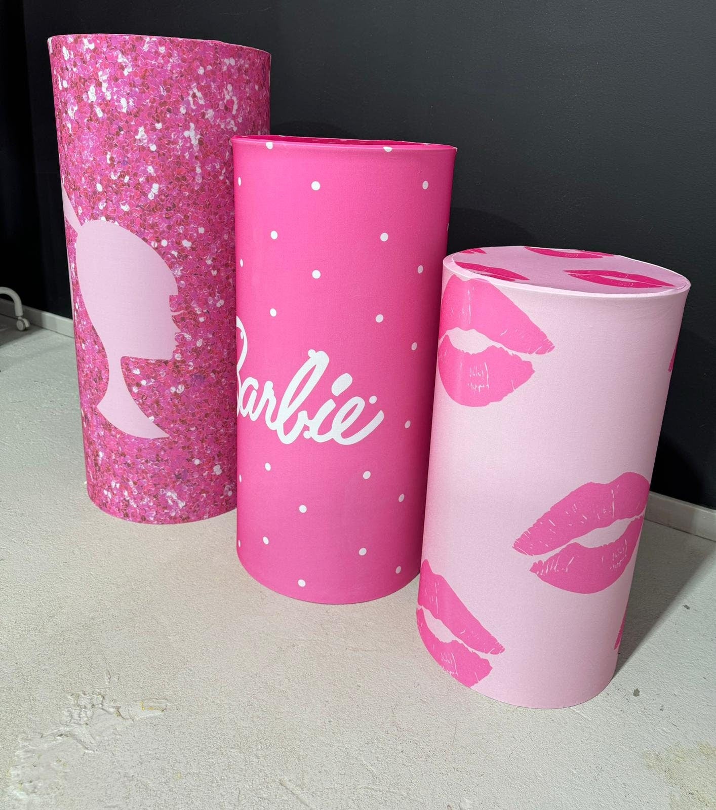Set 3 Cylinder Cover Fabric - Baby minnie