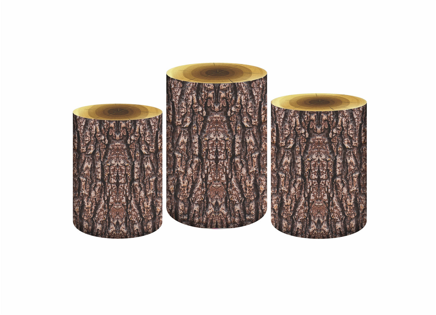 Set 3 Cylinder Cover Fabric - WOOD TRUCK