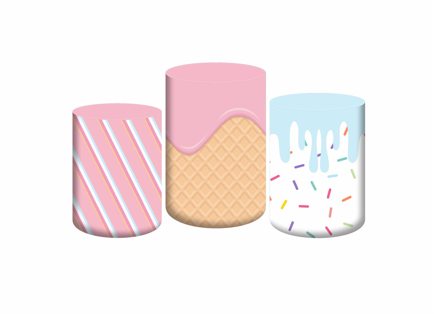 Set 3 Cylinder Cover Fabric - CANDYLAND