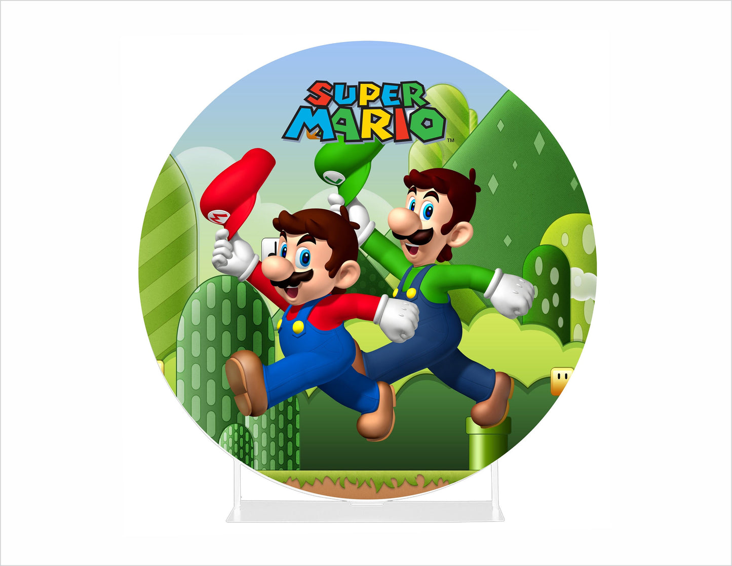 Round Fabric Backdrop - Super mario