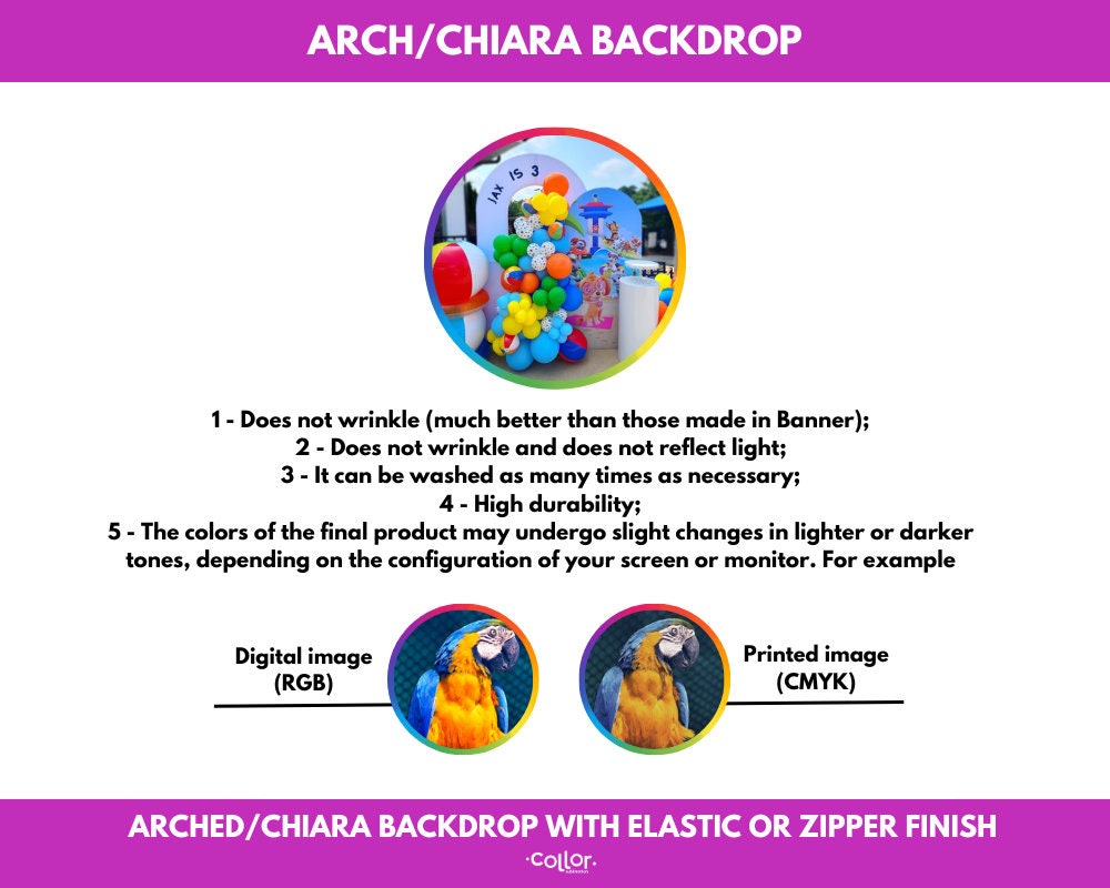 Arched Backdrop, Chiara Backdrop Party covers - Football