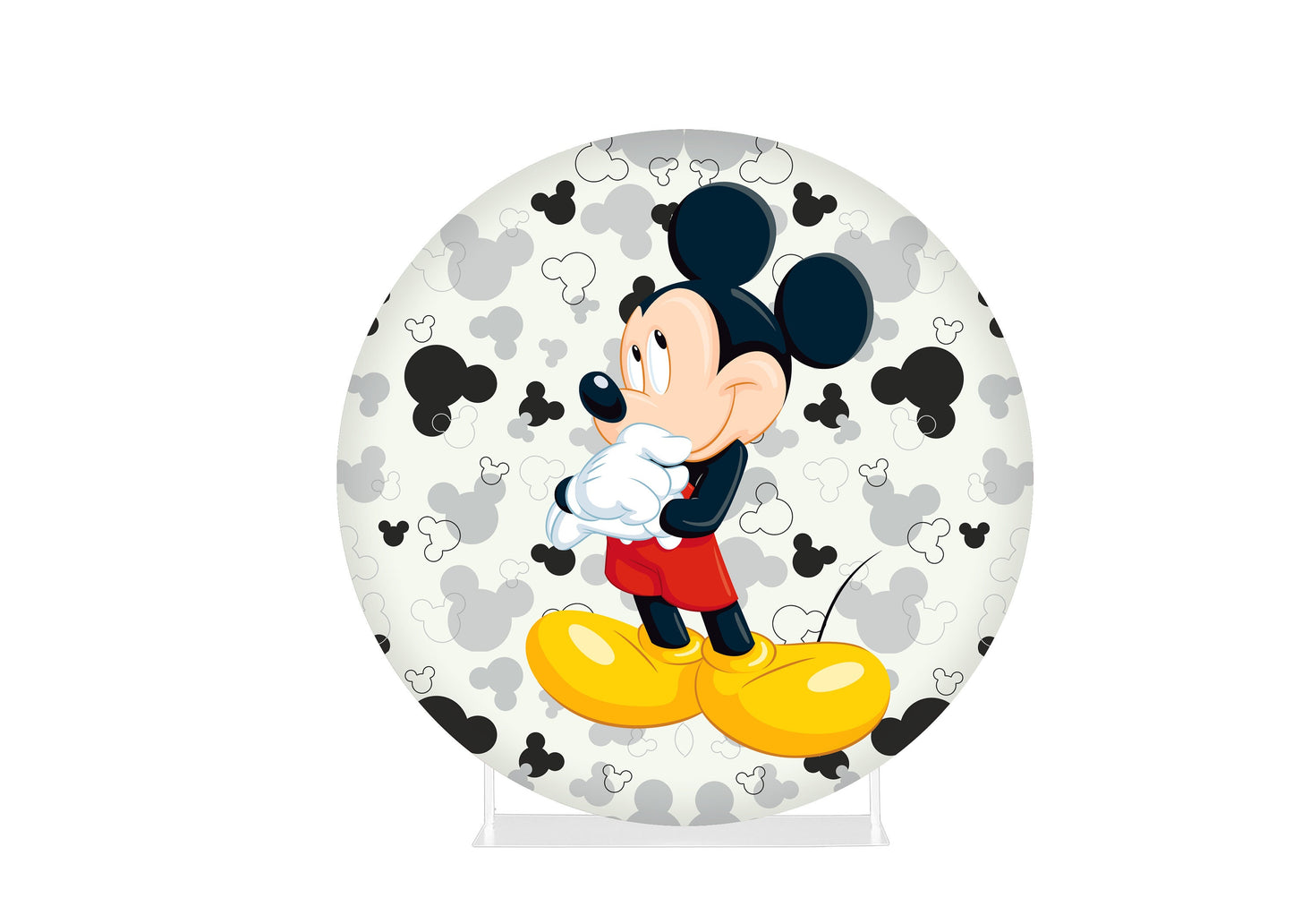 Round Fabric Backdrop - Mickey Mouse
