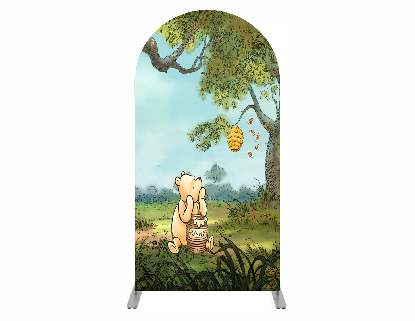 Arched Backdrop, Chiara Backdrop Party - Winnie the Pooh
