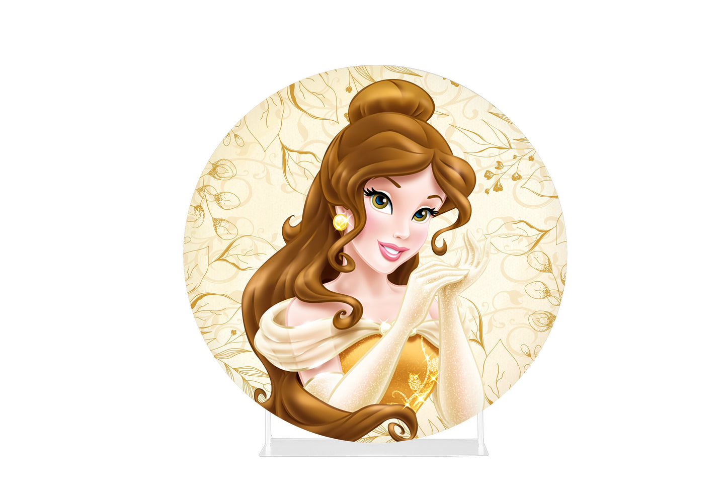 Round Fabric Backdrop - Beauty and the Beast