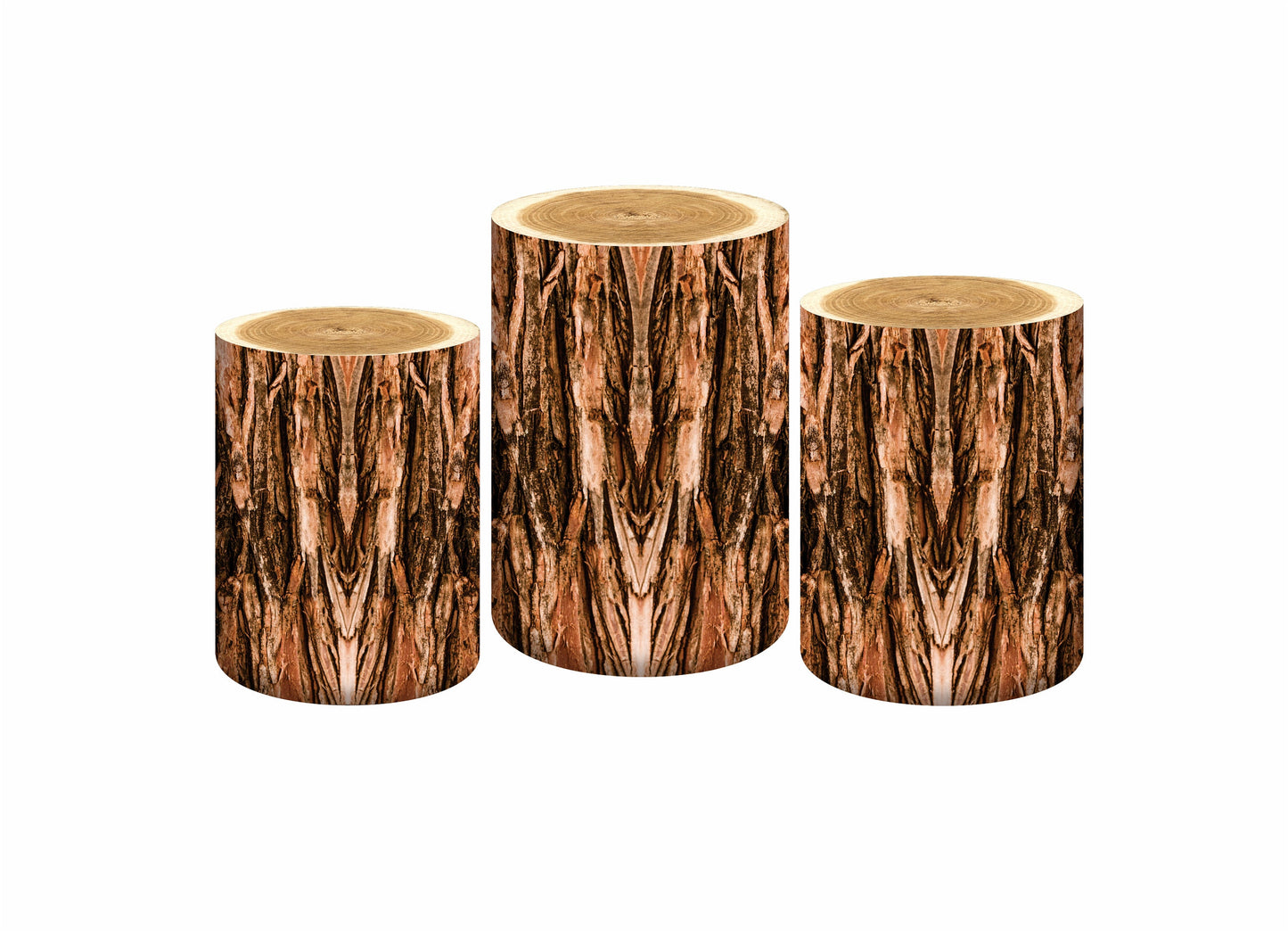 Set 3 Cylinder Cover Fabric - WOOD TRUCK