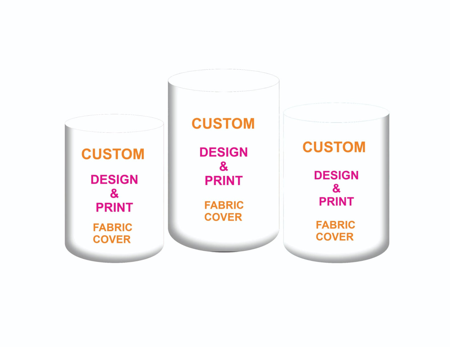 Custom Design 3 Cylinder Cover Fabric