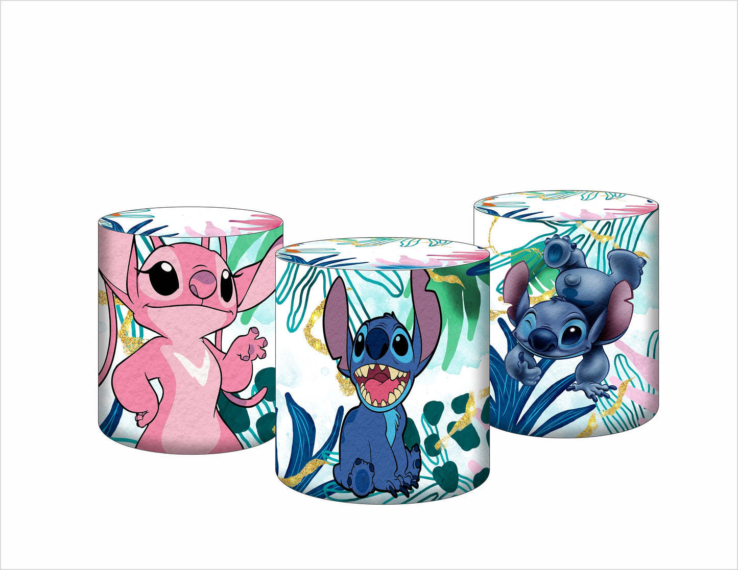 Set 3 Cylinder Cover Fabric - Lilo and stitch