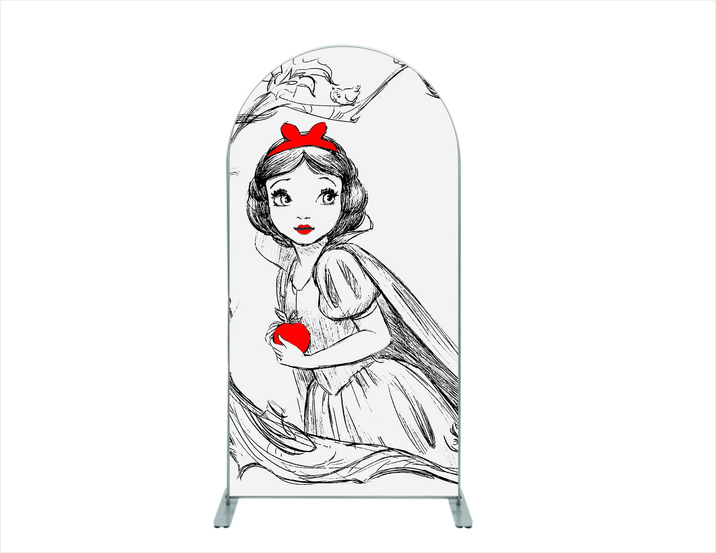 Arched Backdrop- Snow white 2 options