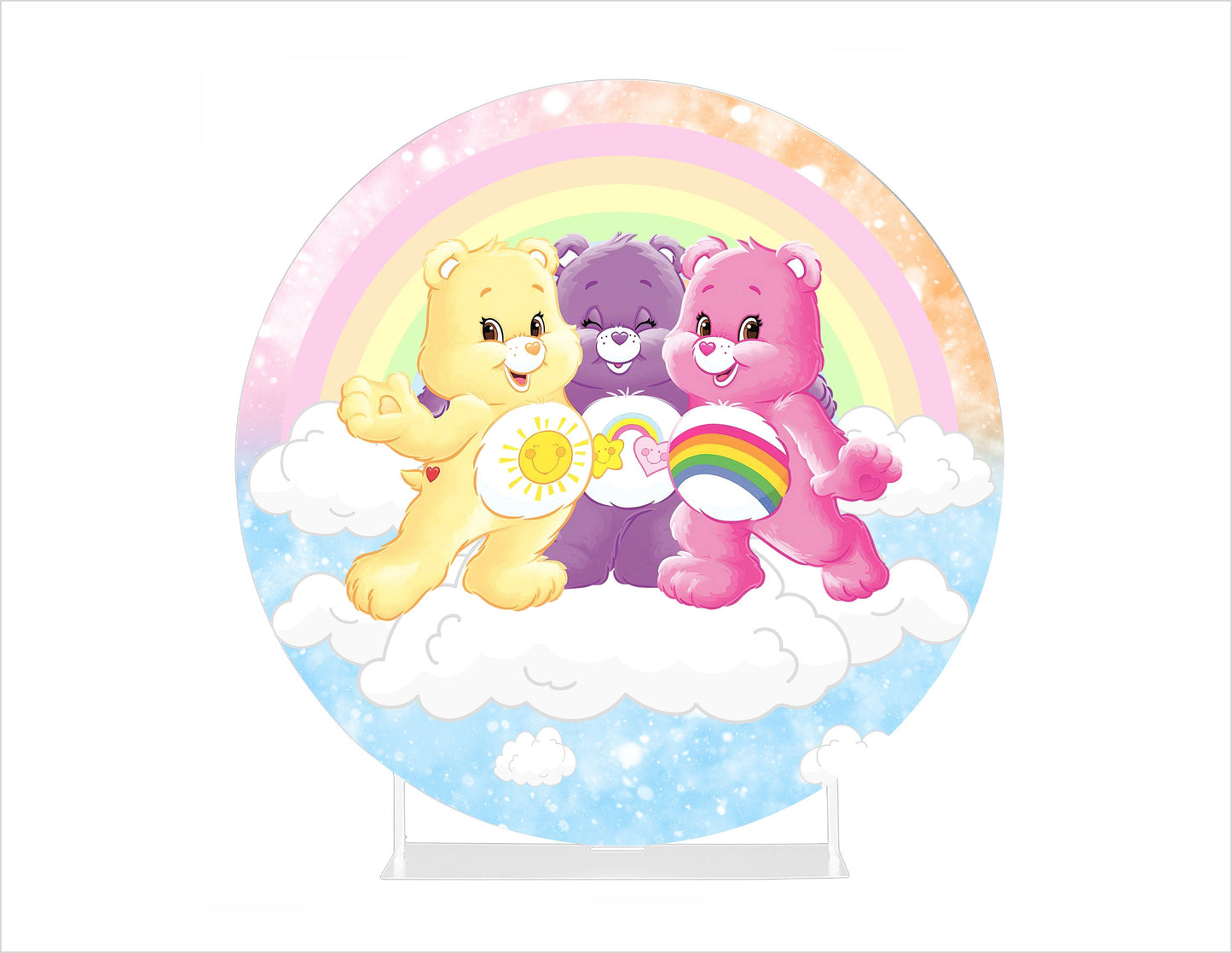 Round Fabric Backdrop - Care bears