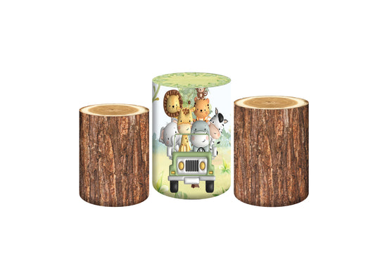 Set 3 Cylinder Cover Fabric -  Safari