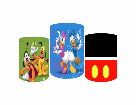 Set 3 Cylinder Cover Fabric -  mickey mouse