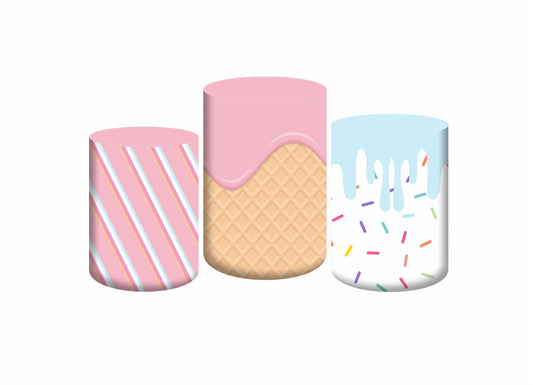 Set 3 Cylinder Cover Fabric -  CANDYLAND