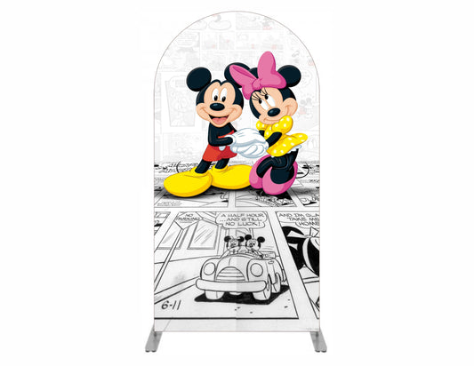 Arched Backdrop, Chiara Backdrop Party covers -minnie and mickey