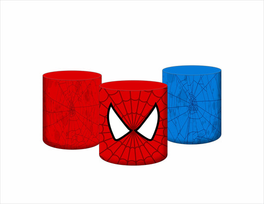 Set 3 Cylinder Cover Fabric - Spiderman