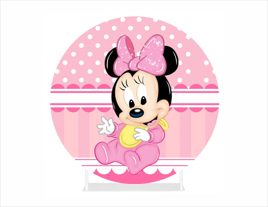 Round Fabric Backdrop - Baby minnie