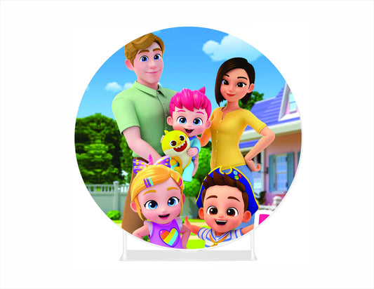 Round Fabric Backdrop -Bebefinn