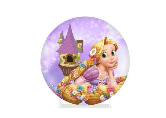 Round Fabric Backdrop -Rapunzel