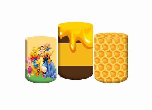 Set 3 Cylinder Cover Fabric - POOH