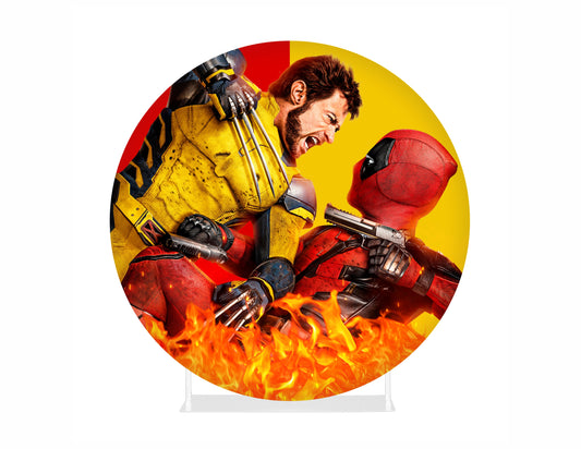 Round Fabric Backdrop - Deadpool