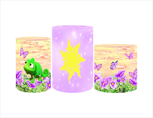 Set 3 Cylinder Cover Fabric - Rapunzel
