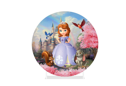 Round Fabric Backdrop -Princess Sofia