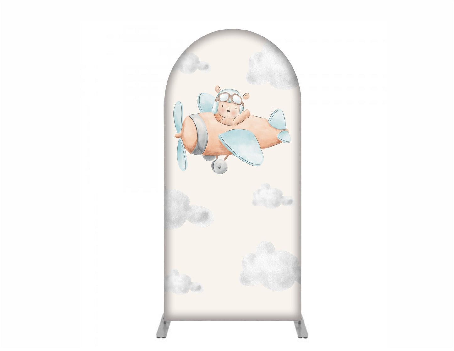 Arched Backdrop Cover - Bear aviator