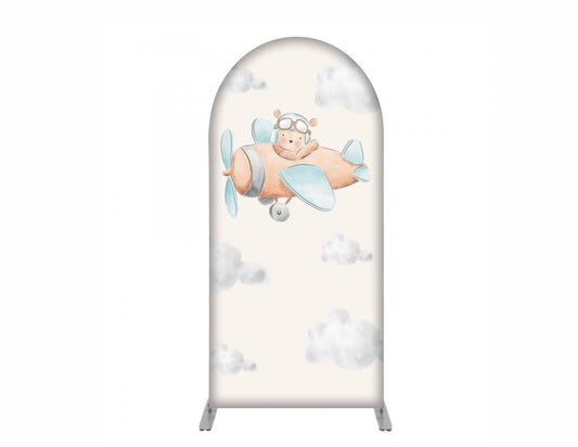 Arched Backdrop Cover - Bear aviator