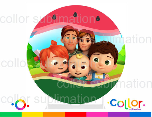 Round Fabric Backdrop - CocoMelon