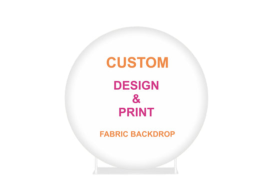 CUSTOM DESIGN - Round Fabric Backdrop - Backdrop cover
