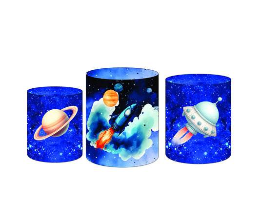 Set 3 Cylinder Cover Fabric - ASTRONAUT